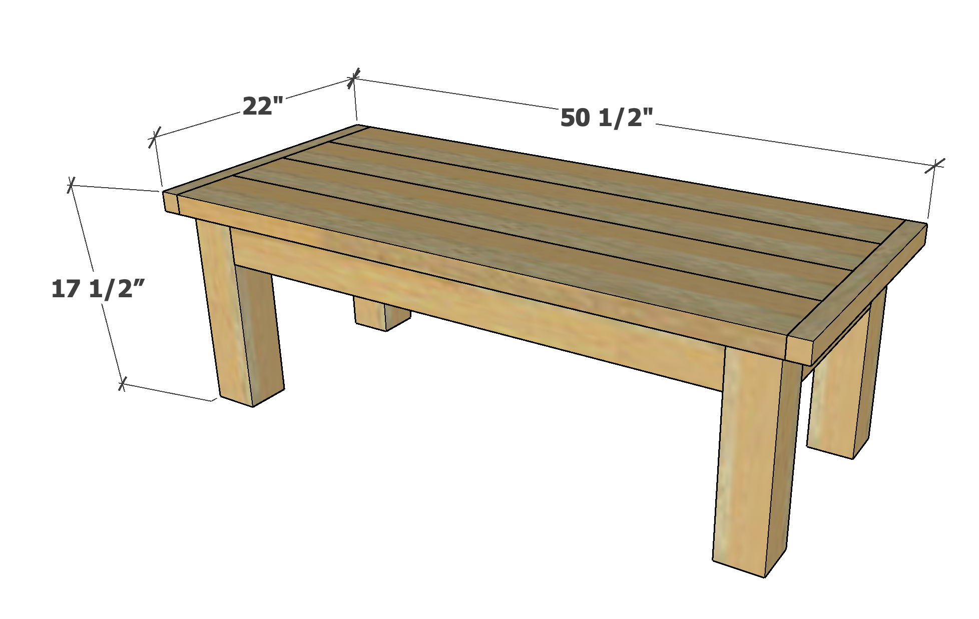 Ana white store beginner coffee table